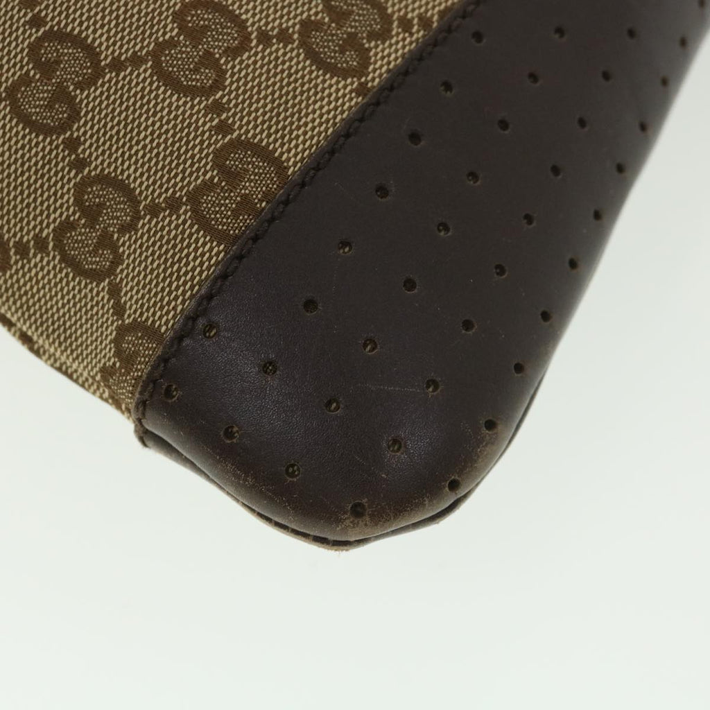 GUCCI GG Canvas Shoulder Bag Beige 145857  am4145