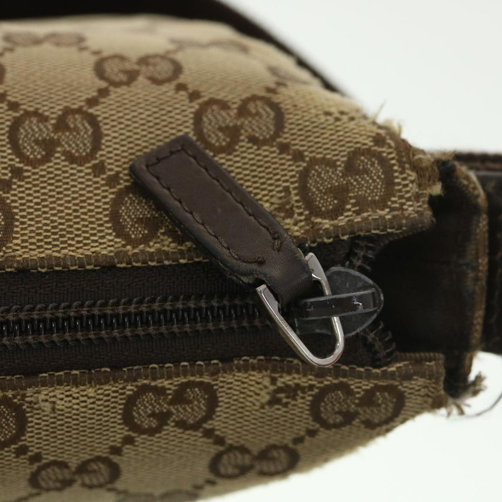 GUCCI GG Canvas Shoulder Bag Beige 145857  am4145