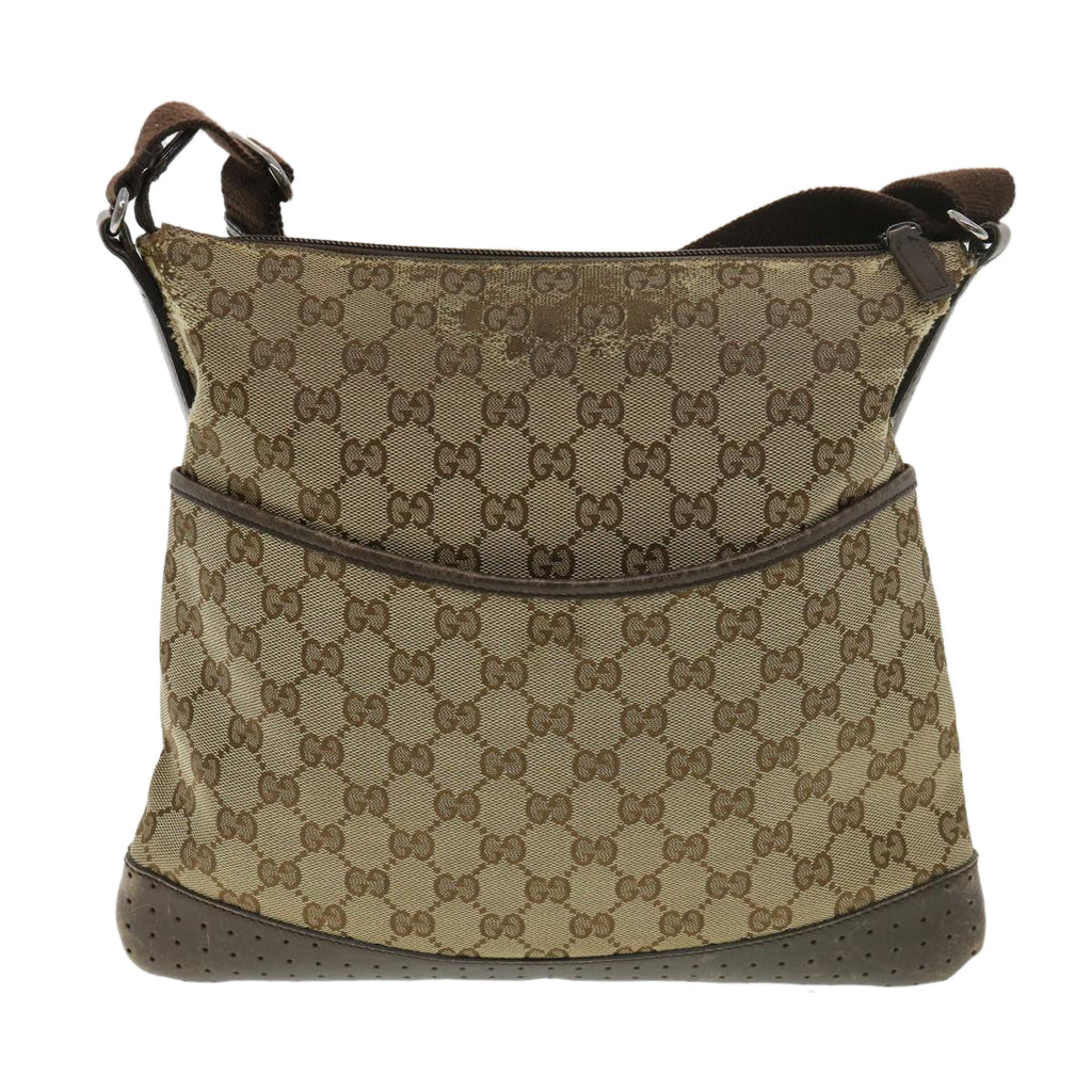 GUCCI GG Canvas Shoulder Bag Beige 145857  am4145