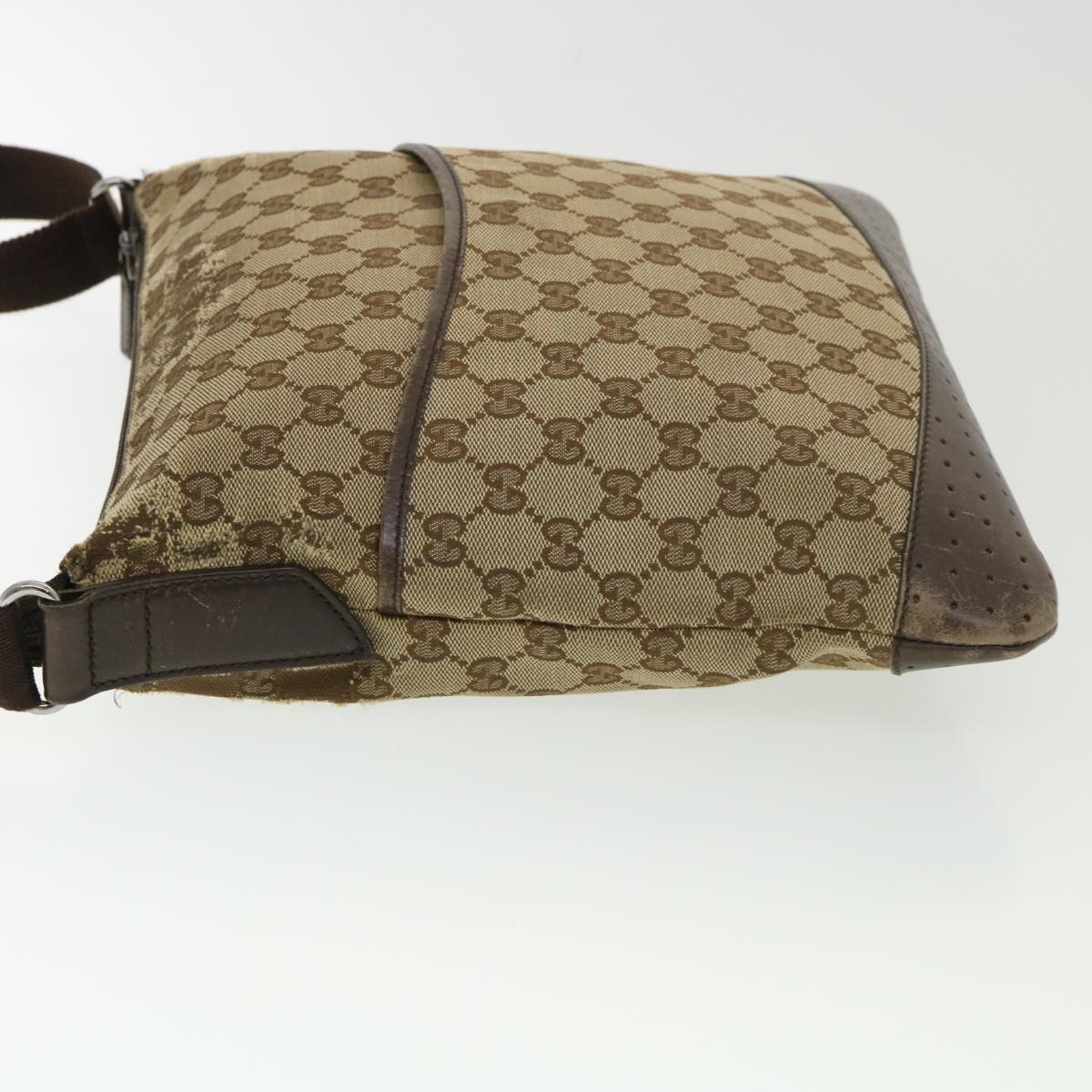 GUCCI GG Canvas Shoulder Bag Beige 145857  am4145