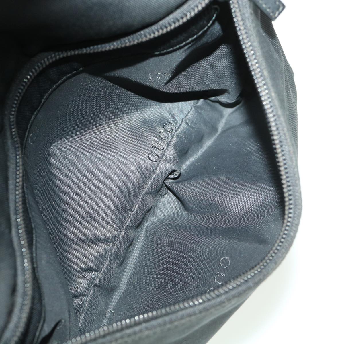GUCCI Shoulder Bag Nylon Black 0013386  am4146