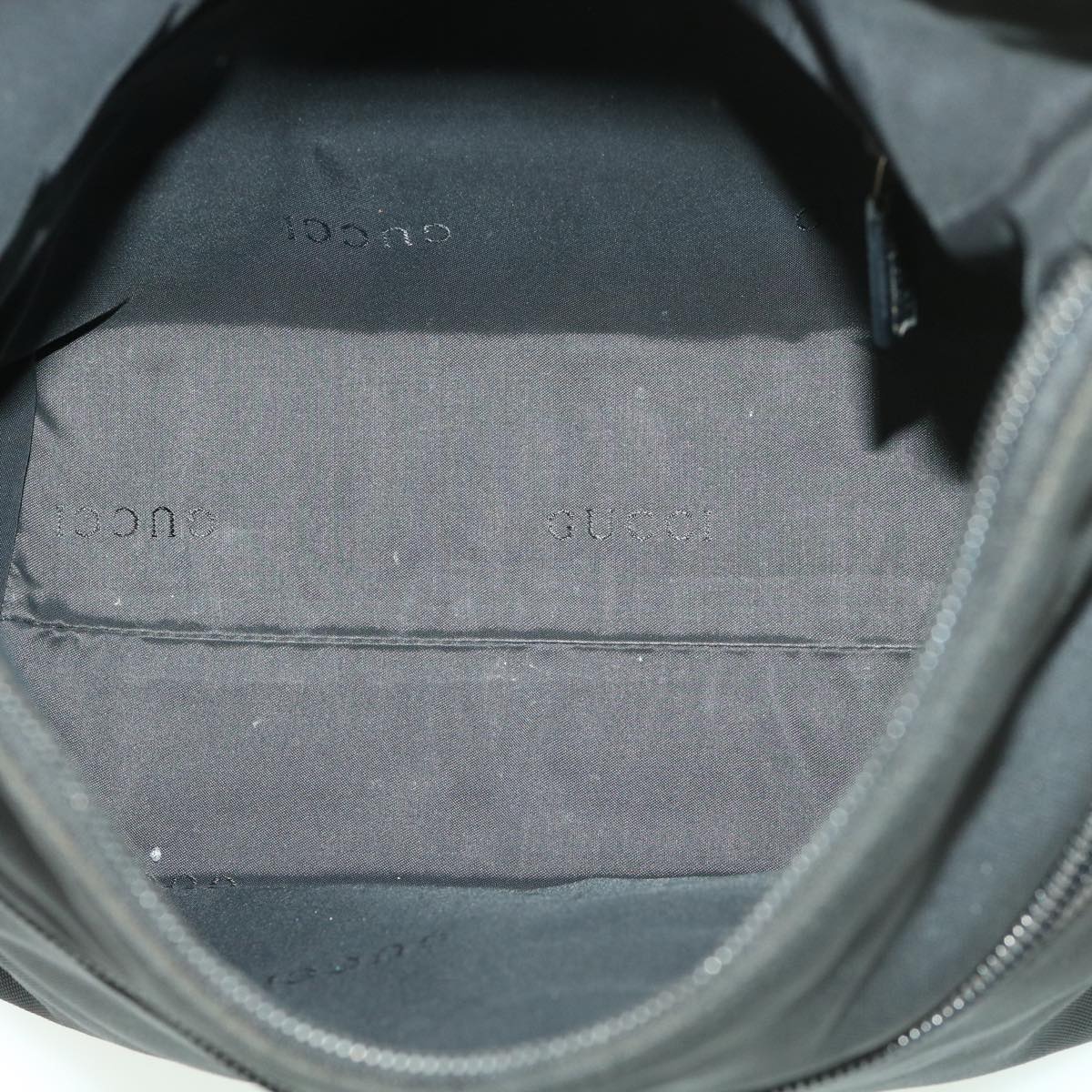 GUCCI Shoulder Bag Nylon Black 0013386  am4146