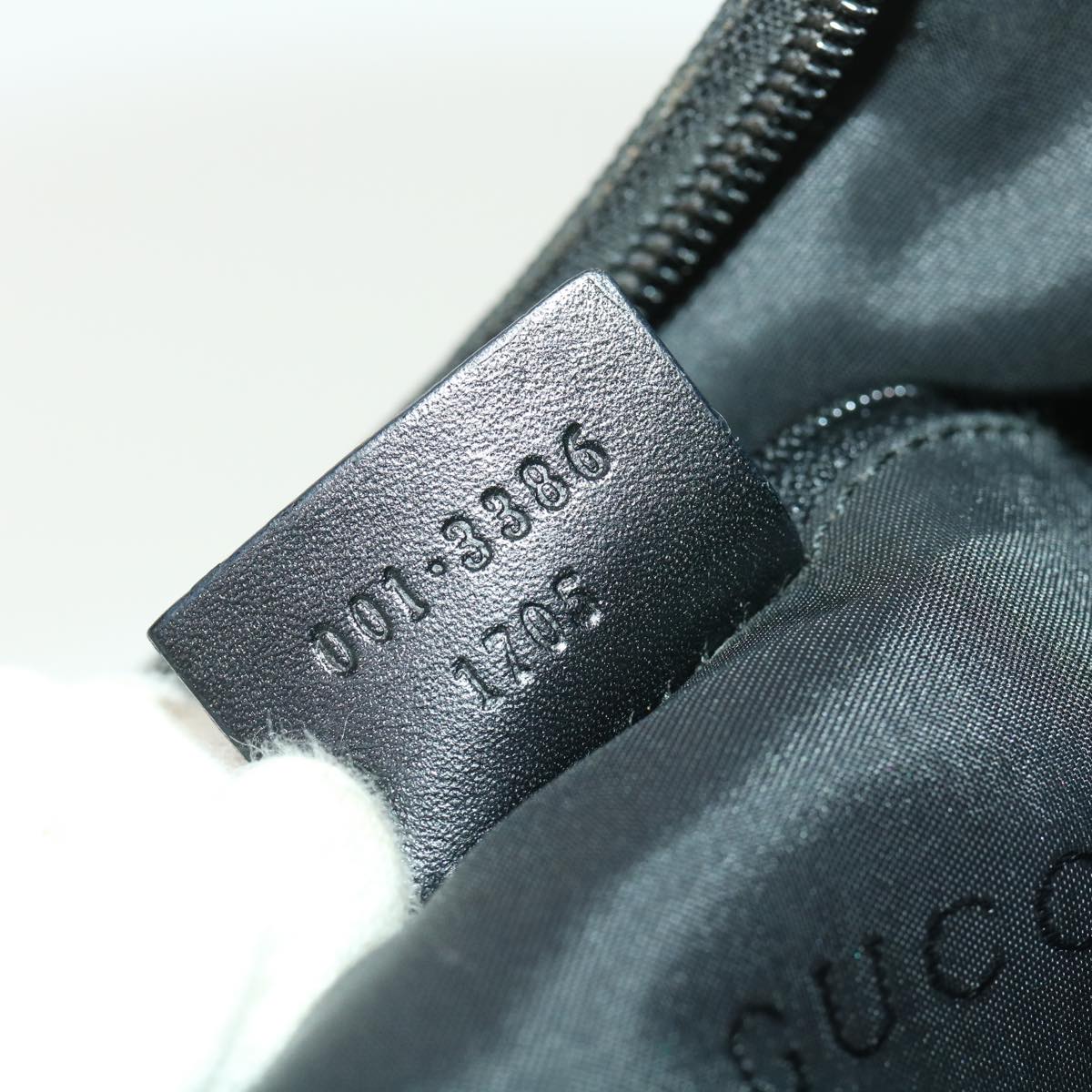 GUCCI Shoulder Bag Nylon Black 0013386  am4146