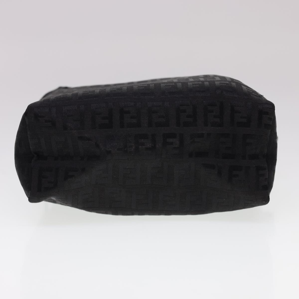 FENDI Zucchino Canvas Hand Bag Black  am4149