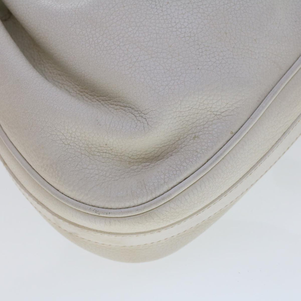 GUCCI Shoulder Bag Leather White  am4457