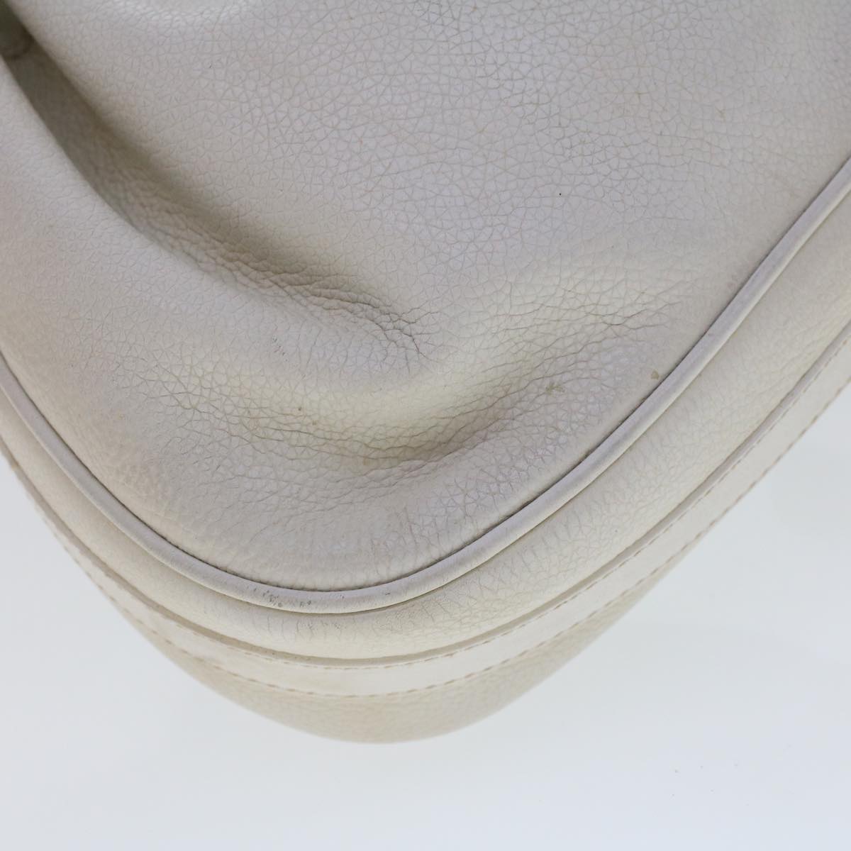 GUCCI Shoulder Bag Leather White  am4457
