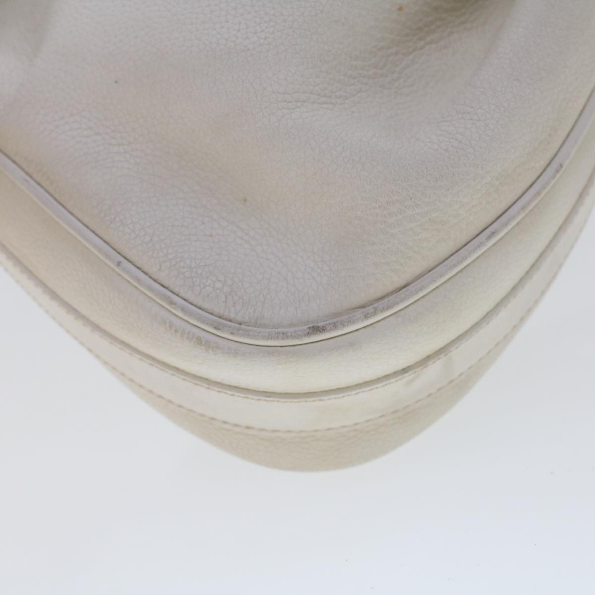 GUCCI Shoulder Bag Leather White  am4457