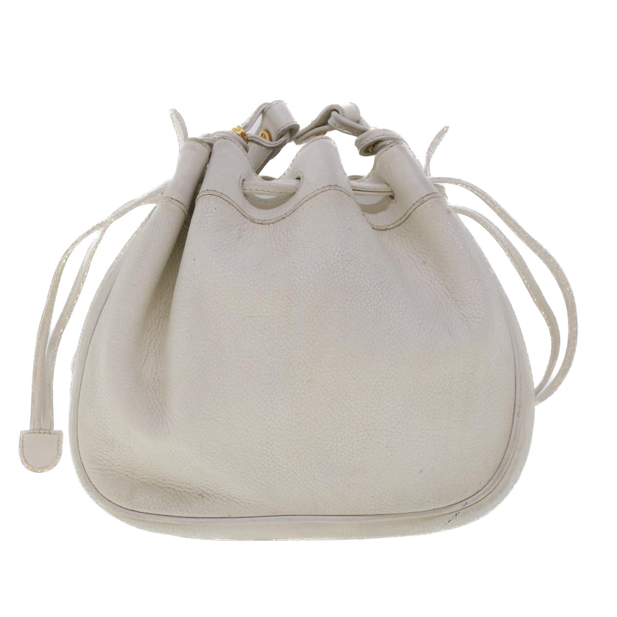 GUCCI Shoulder Bag Leather White  am4457