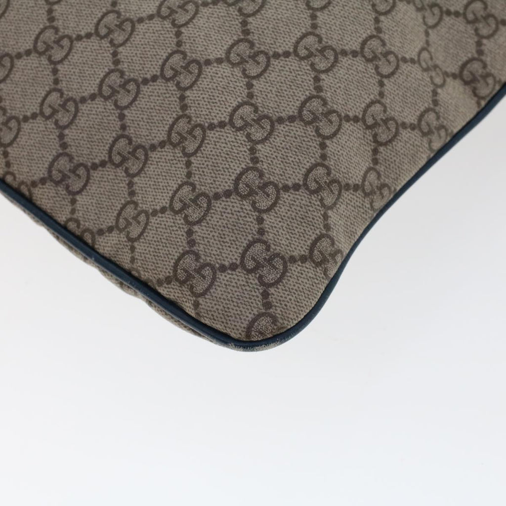 GUCCI GG Canvas Tote Bag PVC Leather Beige  am4470