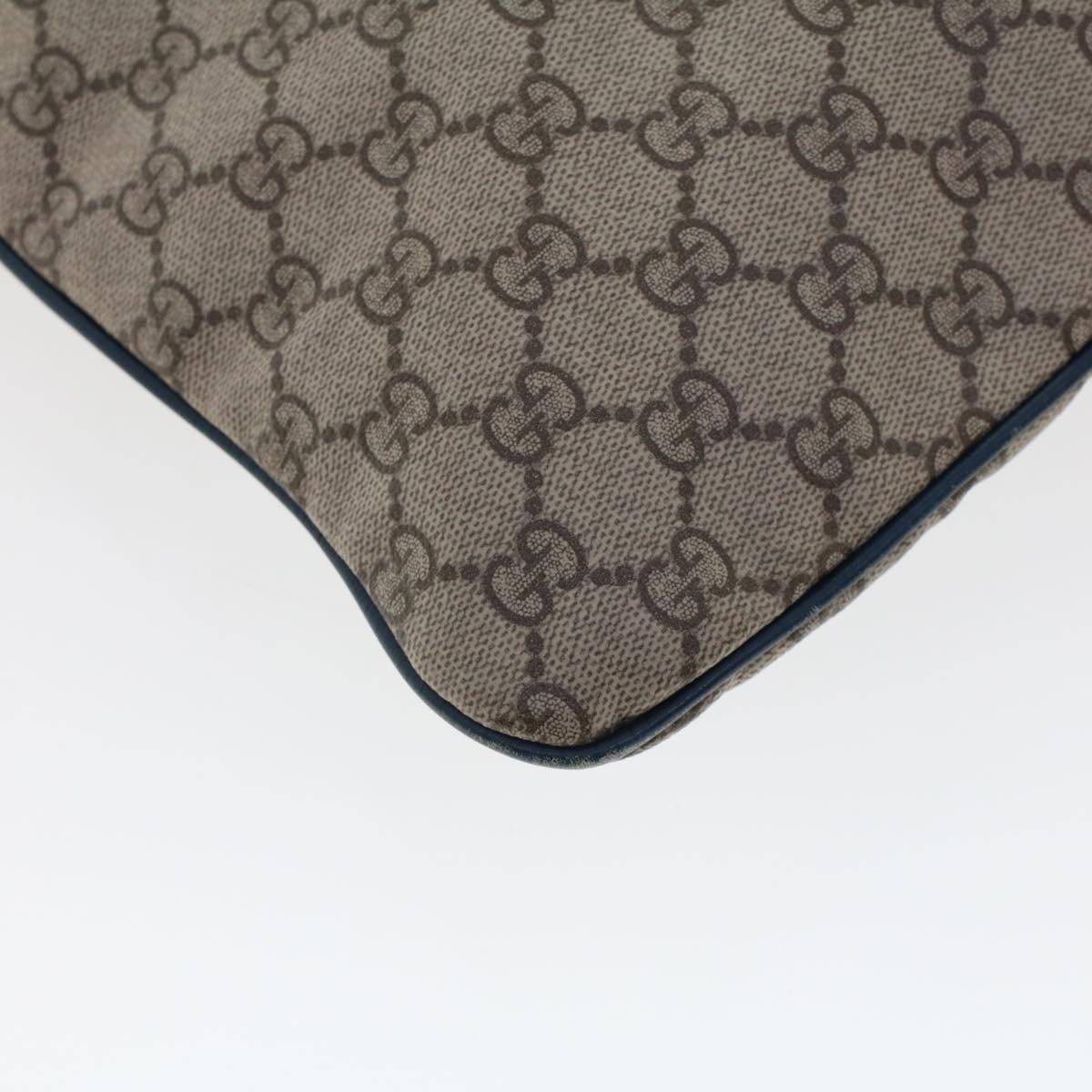 GUCCI GG Canvas Tote Bag PVC Leather Beige  am4470