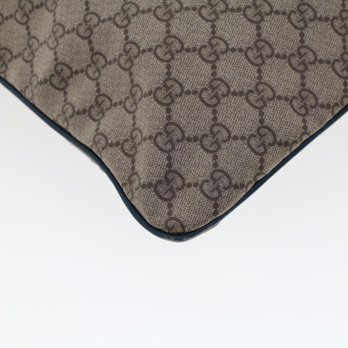 GUCCI GG Canvas Tote Bag PVC Leather Beige  am4470