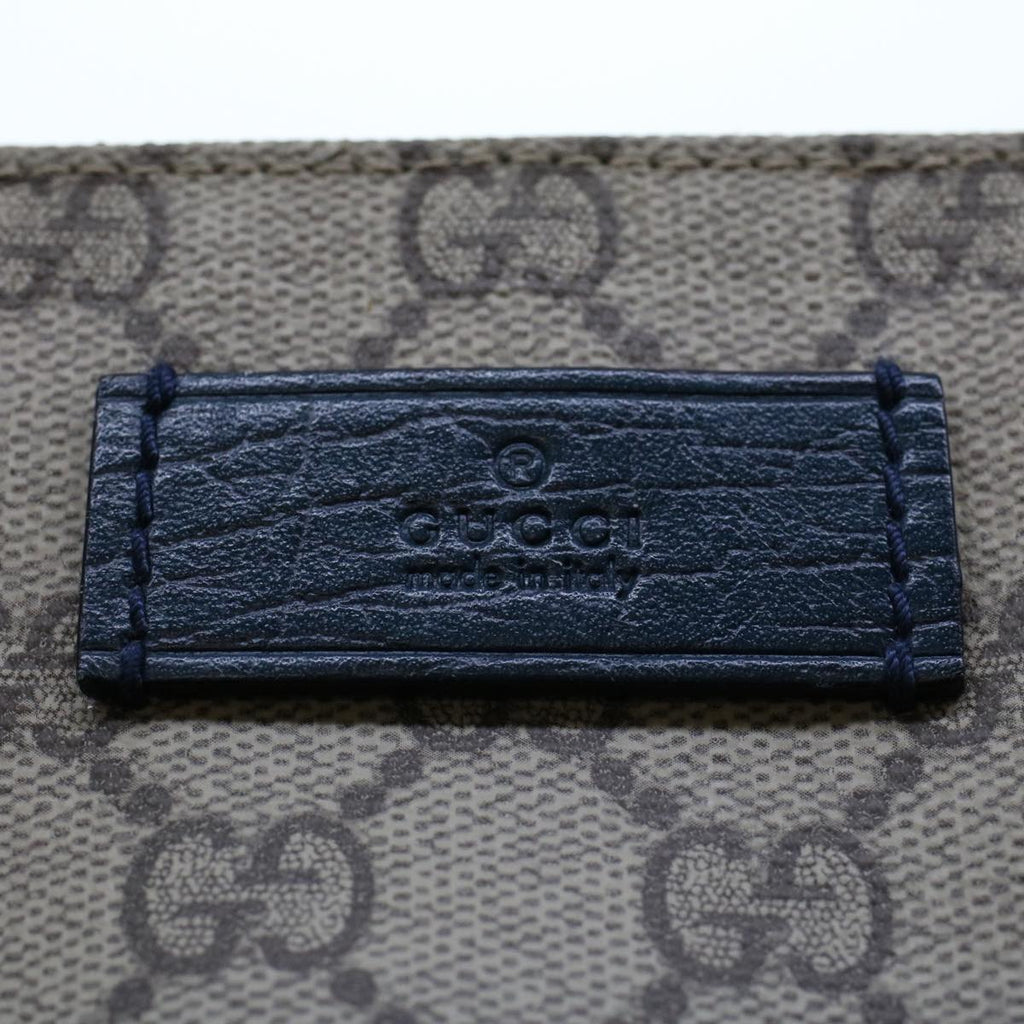 GUCCI GG Canvas Tote Bag PVC Leather Beige  am4470