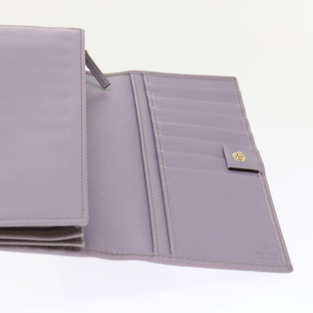 GUCCI Swing Wallet Leather Purple 310021  am4638