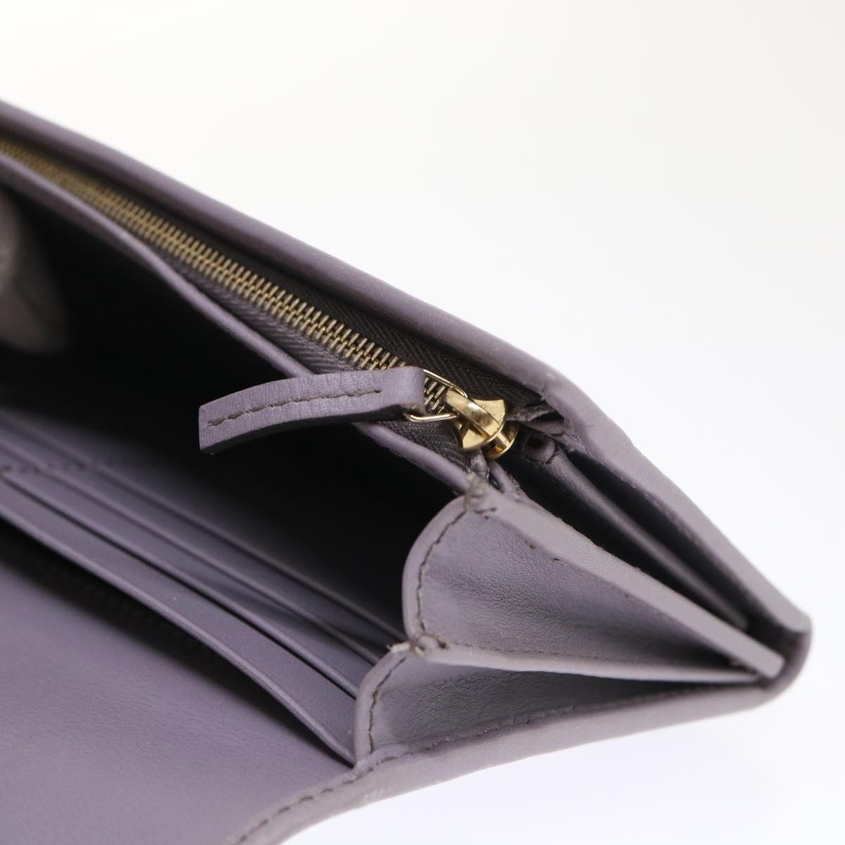 GUCCI Swing Wallet Leather Purple 310021  am4638