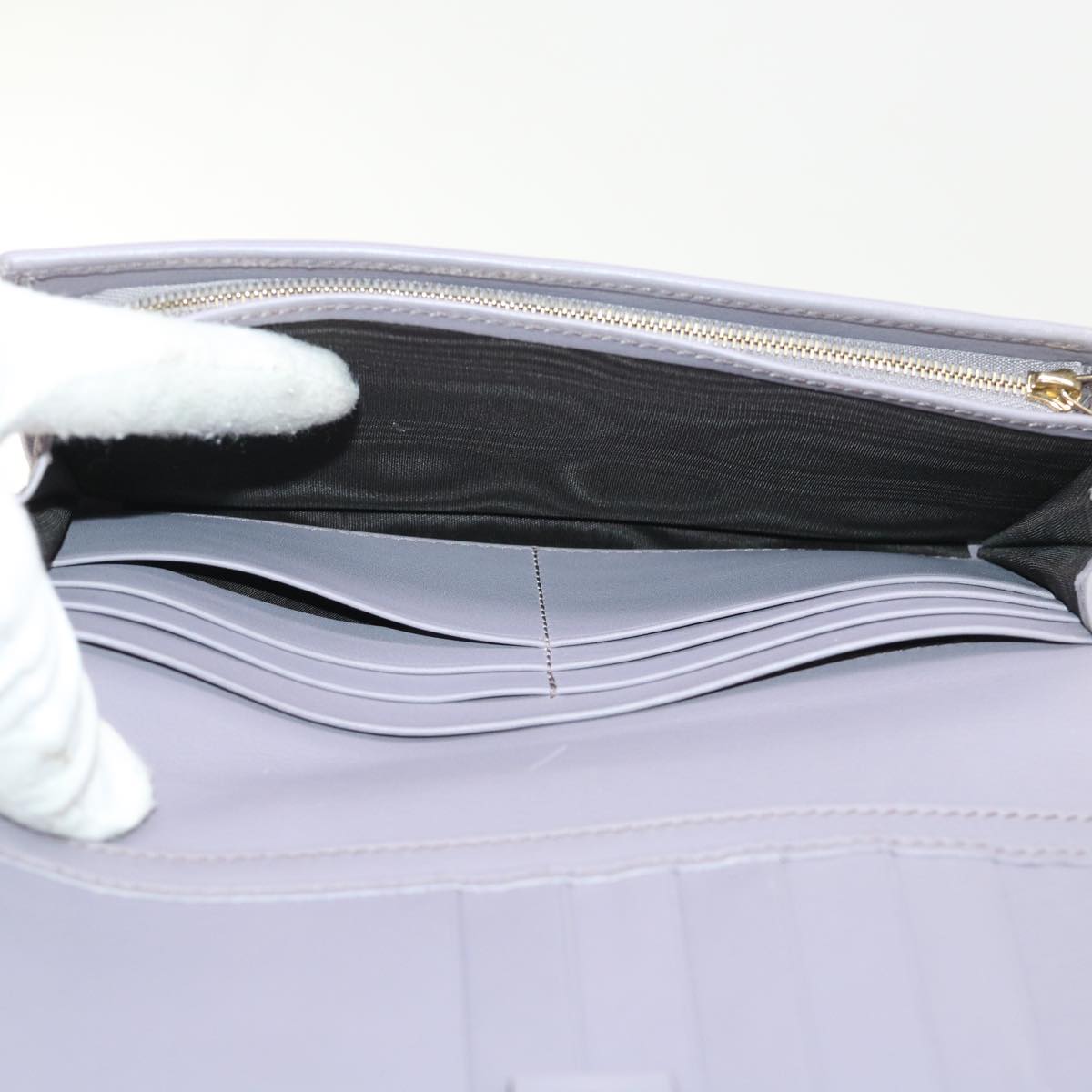 GUCCI Swing Wallet Leather Purple 310021  am4638