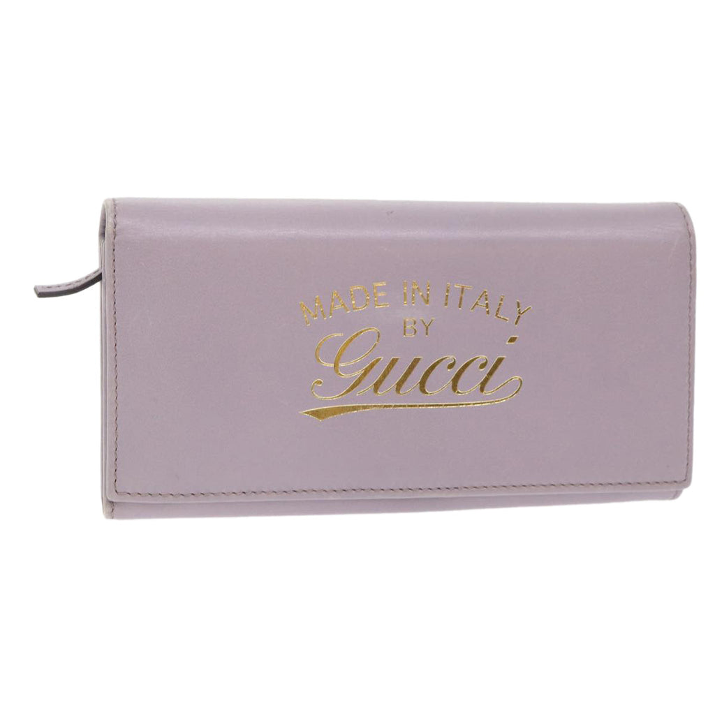 GUCCI Swing Wallet Leather Purple 310021  am4638