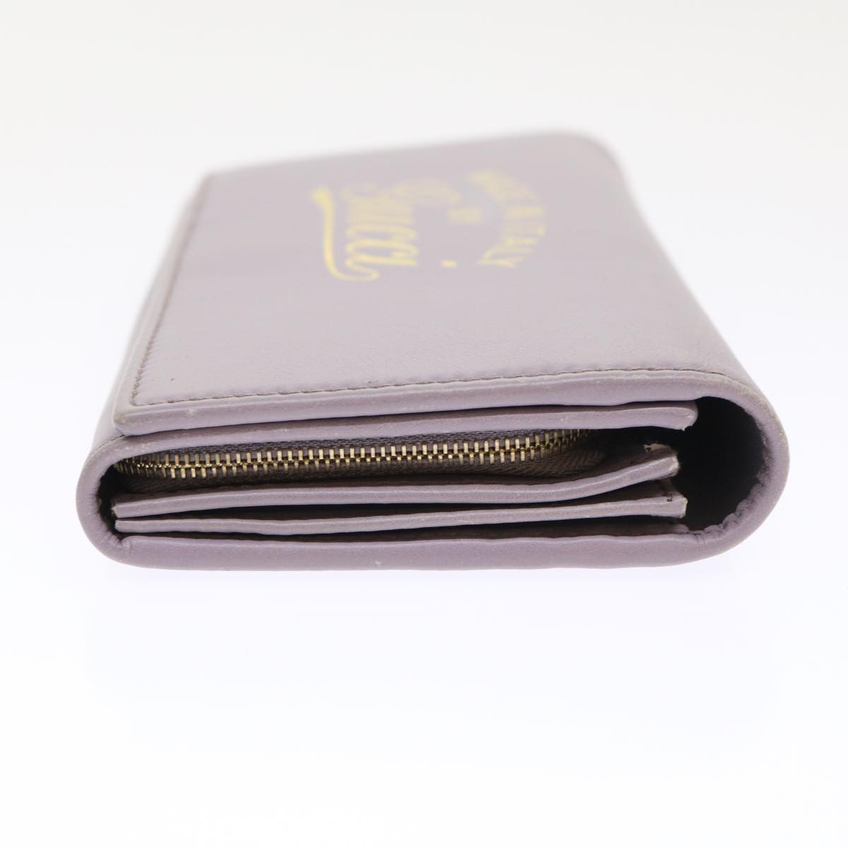 GUCCI Swing Wallet Leather Purple 310021  am4638
