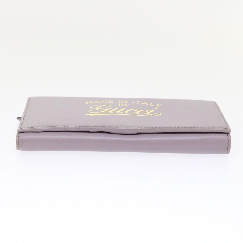 GUCCI Swing Wallet Leather Purple 310021  am4638