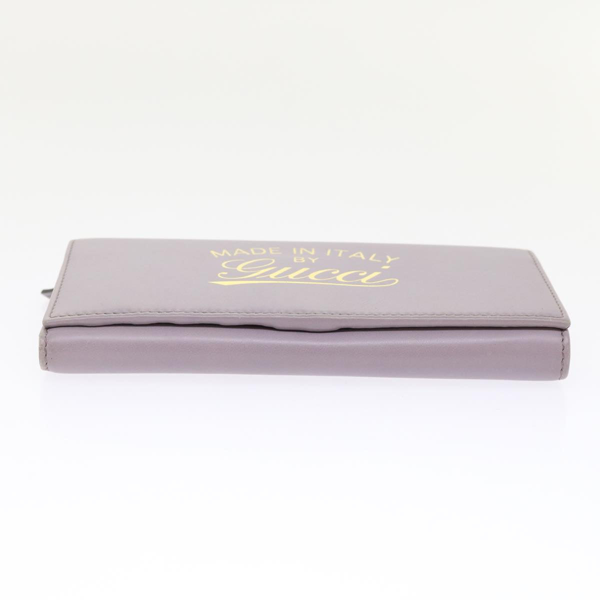 GUCCI Swing Wallet Leather Purple 310021  am4638