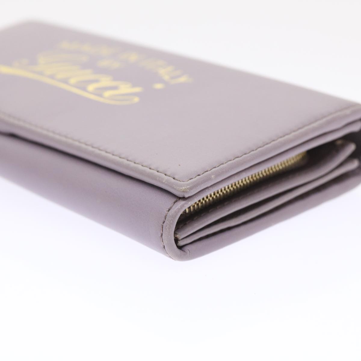 GUCCI Swing Wallet Leather Purple 310021  am4638