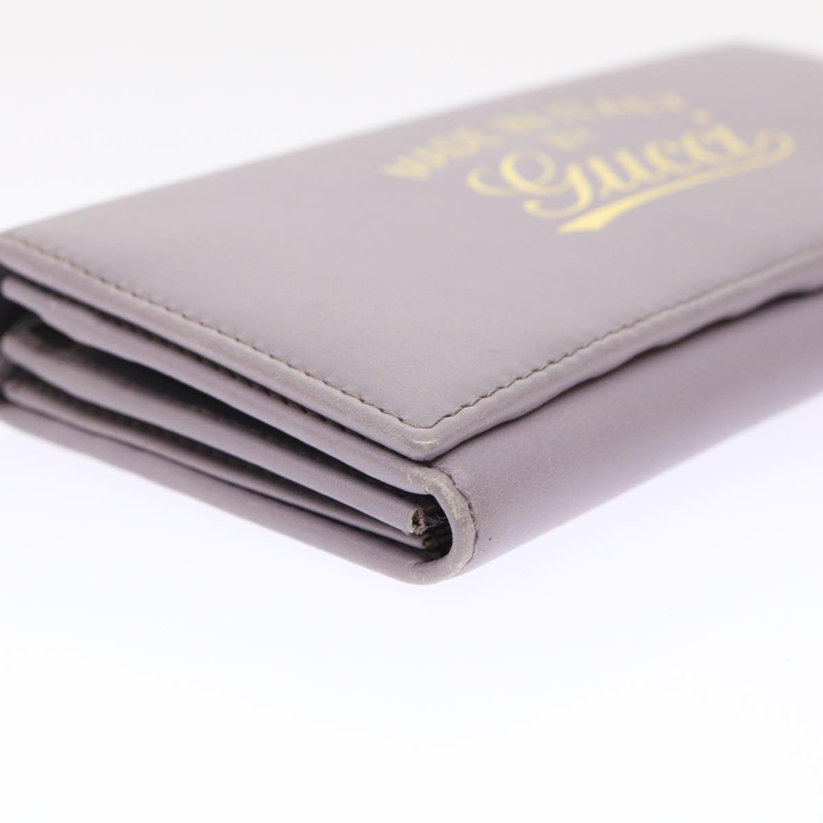 GUCCI Swing Wallet Leather Purple 310021  am4638