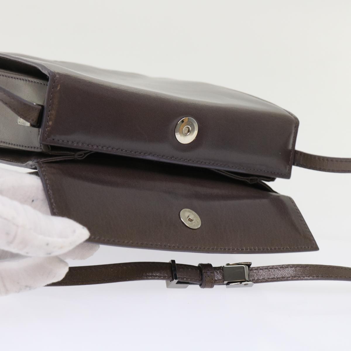 GUCCI Shoulder Bag Leather Outlet Gray 007.2014/3444  am4648