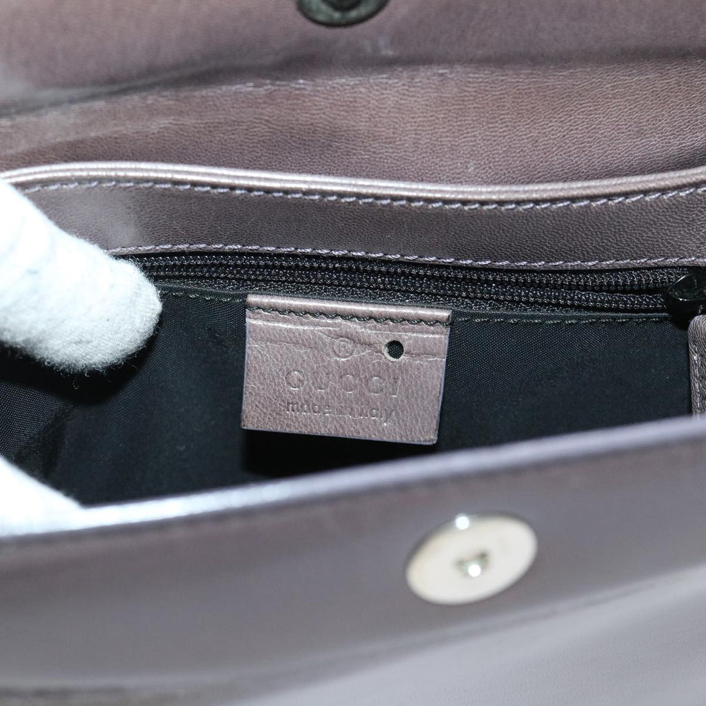 GUCCI Shoulder Bag Leather Outlet Gray 007.2014/3444  am4648
