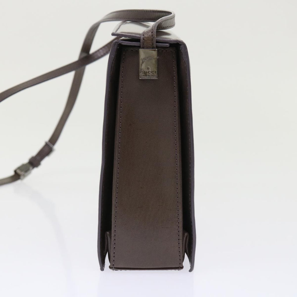 GUCCI Shoulder Bag Leather Outlet Gray 007.2014/3444  am4648