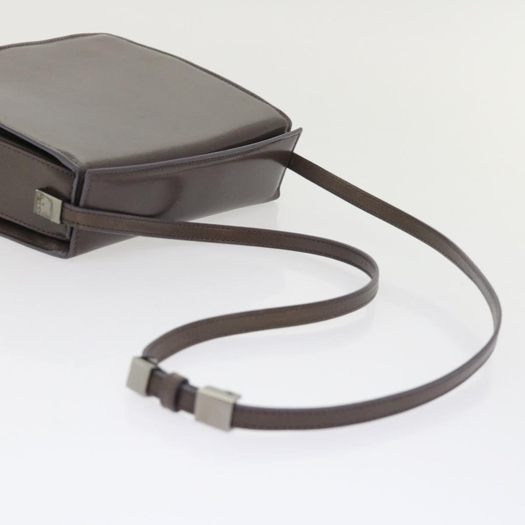 GUCCI Shoulder Bag Leather Outlet Gray 007.2014/3444  am4648