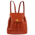 CHANEL 1994-1996 Triple CC Backpack Red Caviar
