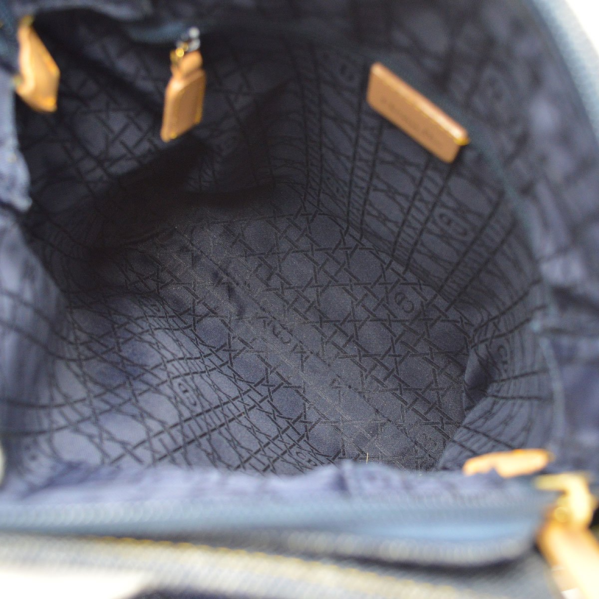 Christian Dior 2000 Maris Pearl Backpack Indigo Denim ao29374