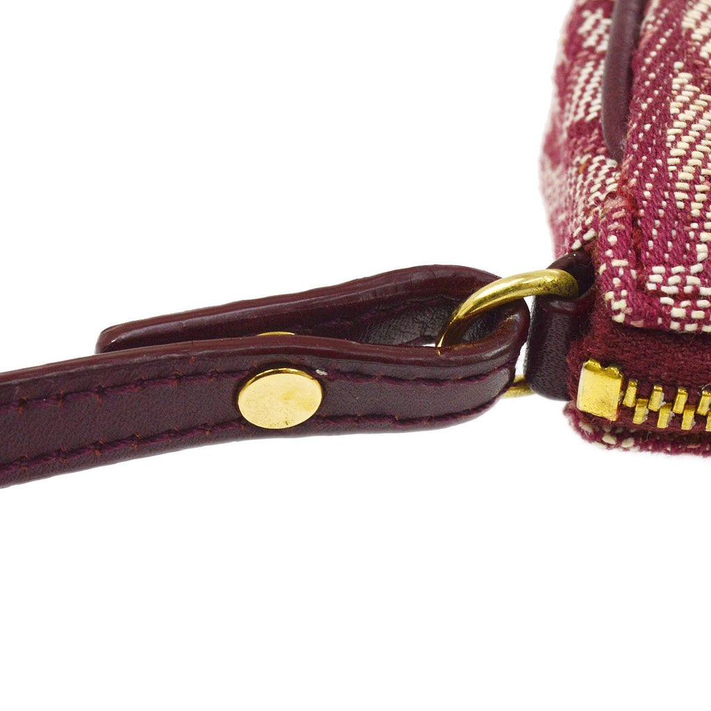 Christian Dior 2002 Trotter Saddle Hand Bag Bordeaux ao32230