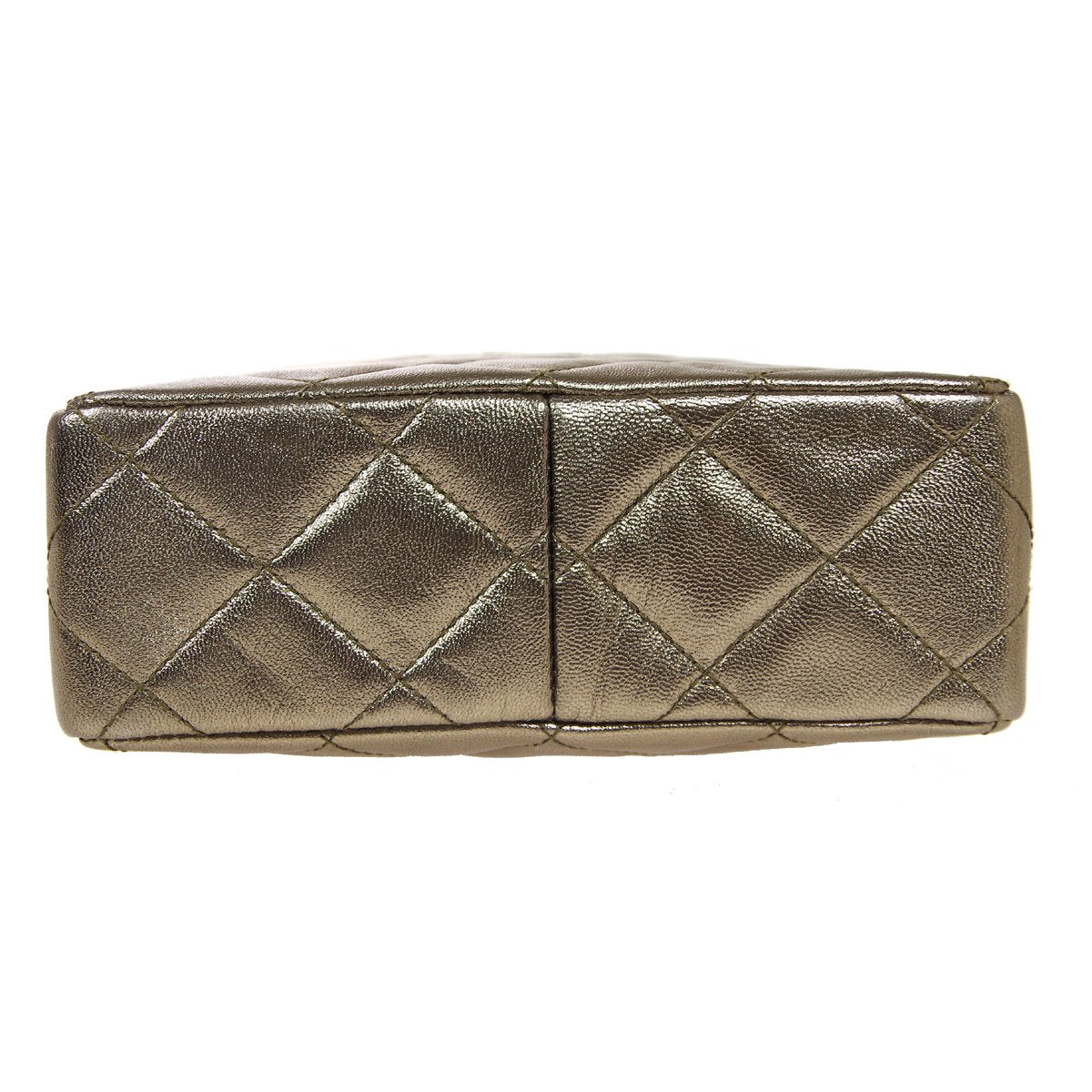 CHANEL 1996-1997 Gold Lambskin Quilted Camera Bag Mini