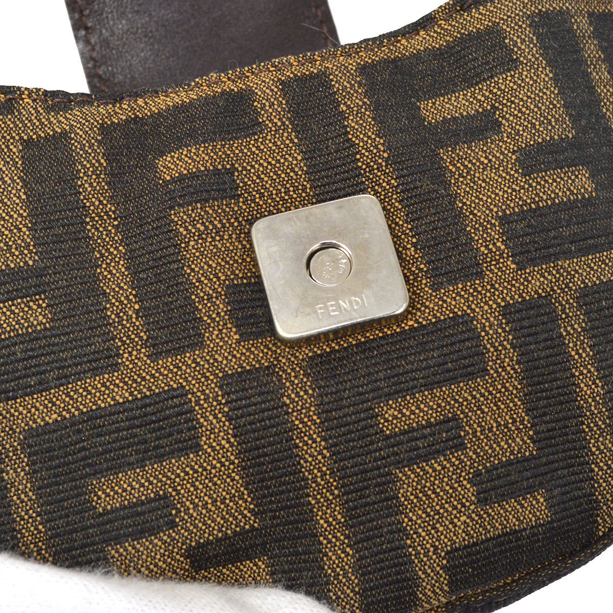 FENDI Zucca Mini Hand Bag Brown ao34480