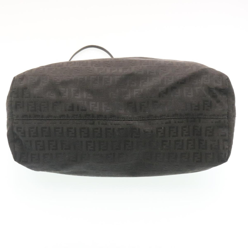FENDI Zucchino Canvas Tote Bag Black  ar6460