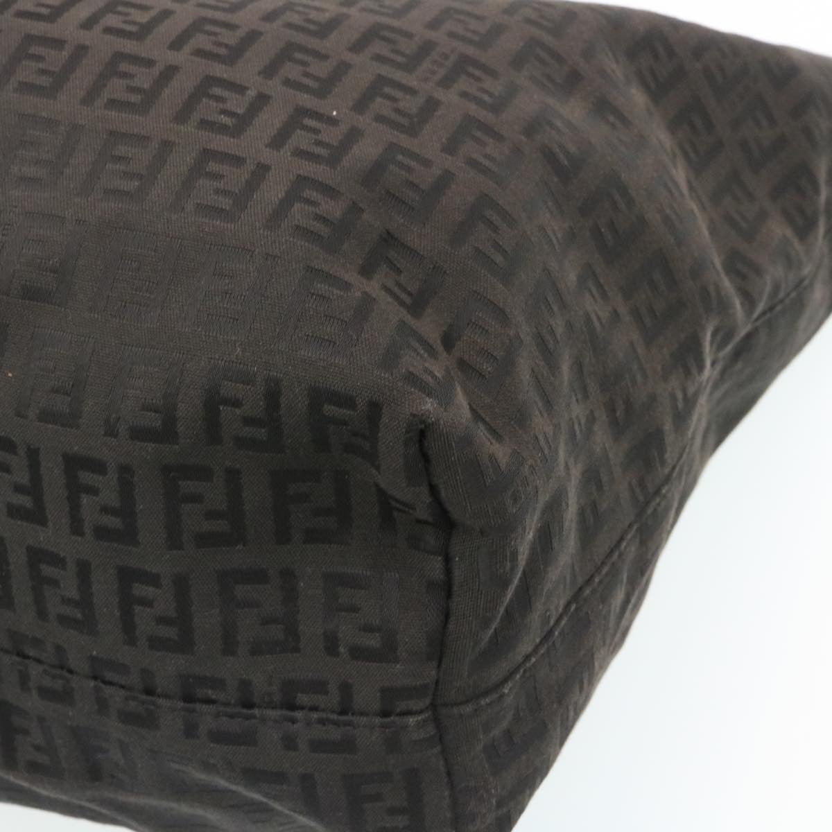 FENDI Zucchino Canvas Tote Bag Black  ar6460