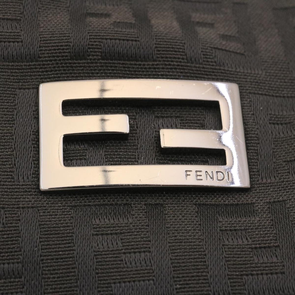 FENDI Zucchino Canvas Tote Bag Black  ar6460