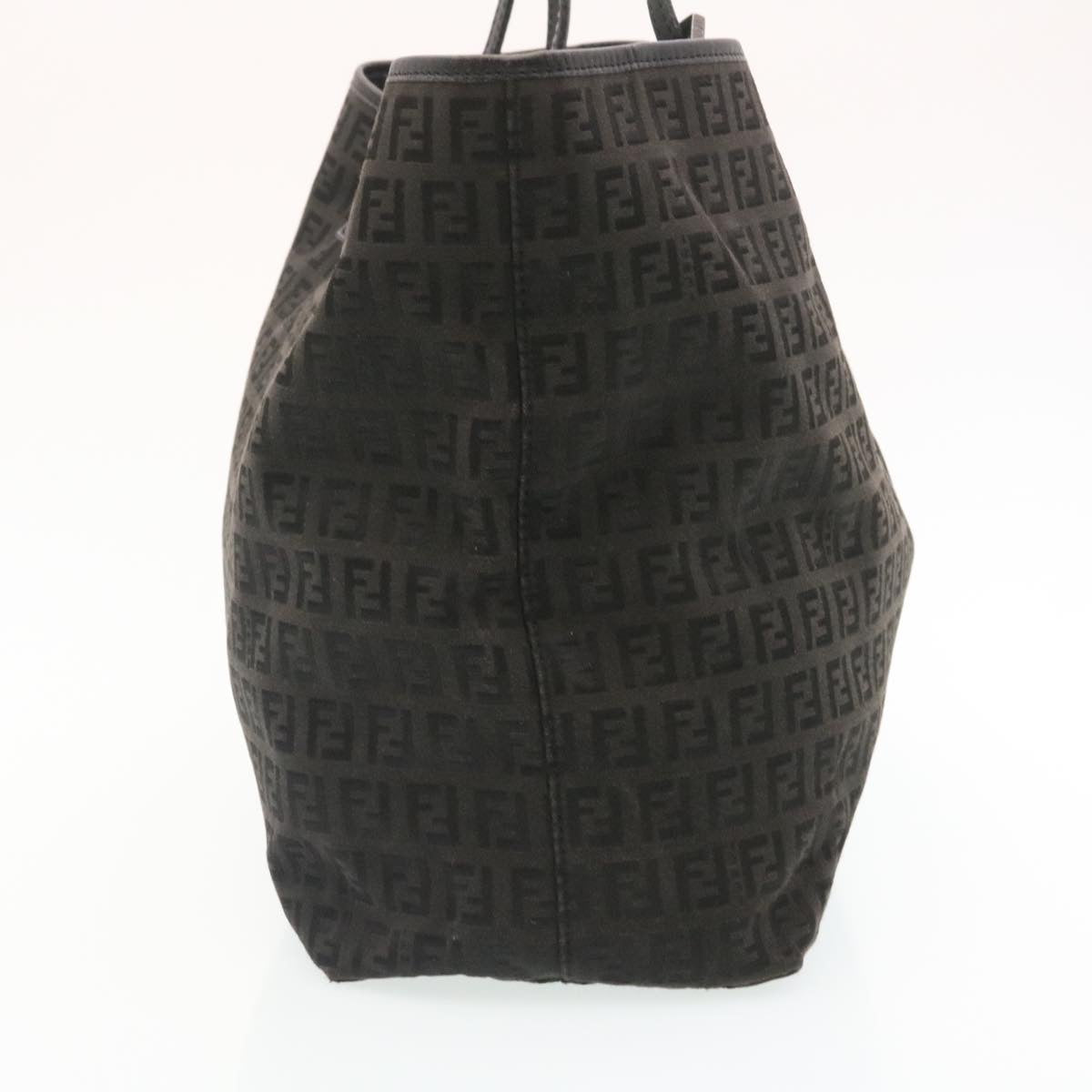 FENDI Zucchino Canvas Tote Bag Black  ar6460