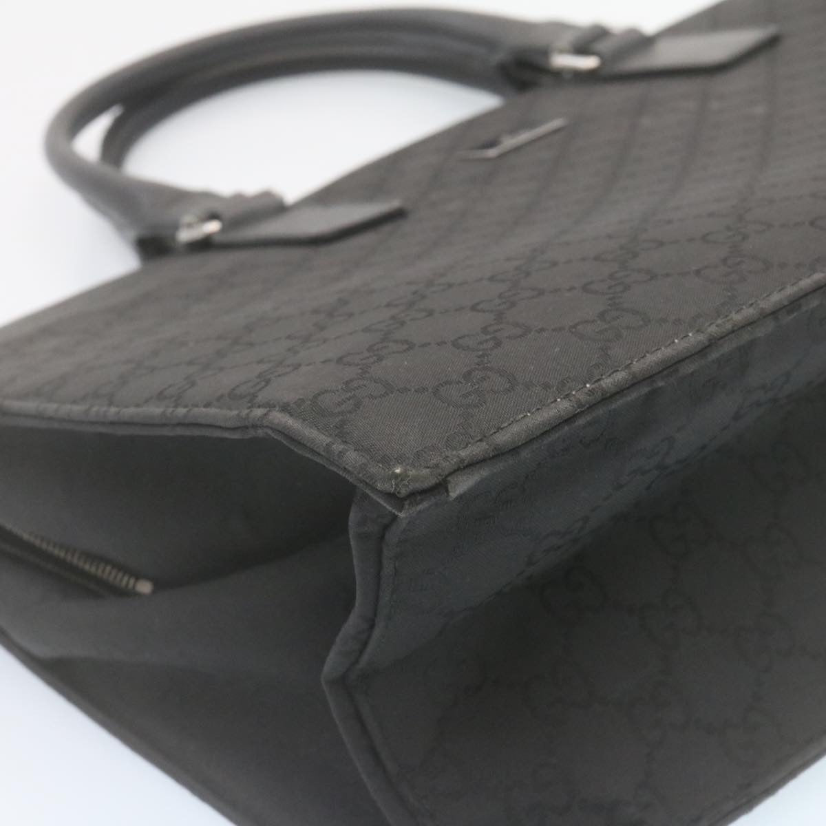 GUCCI GG Canvas Hand Bag Black  ar6477