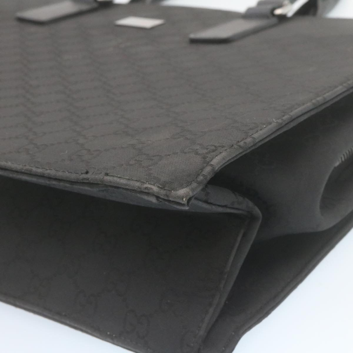 GUCCI GG Canvas Hand Bag Black  ar6477