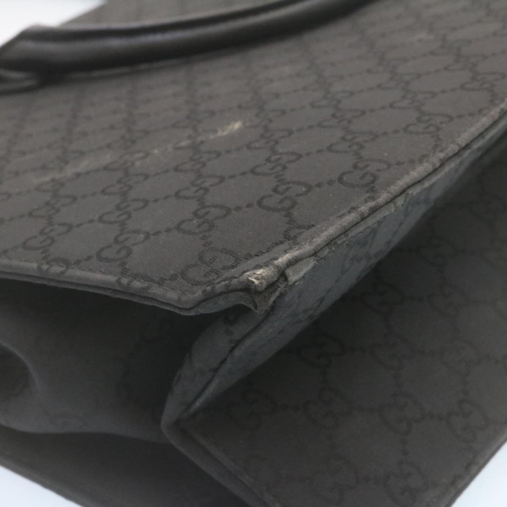 GUCCI GG Canvas Hand Bag Black  ar6477