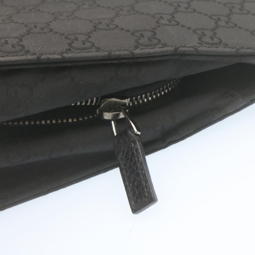 GUCCI GG Canvas Hand Bag Black  ar6477