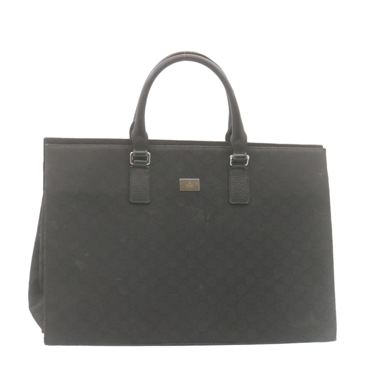 GUCCI GG Canvas Hand Bag Black  ar6477