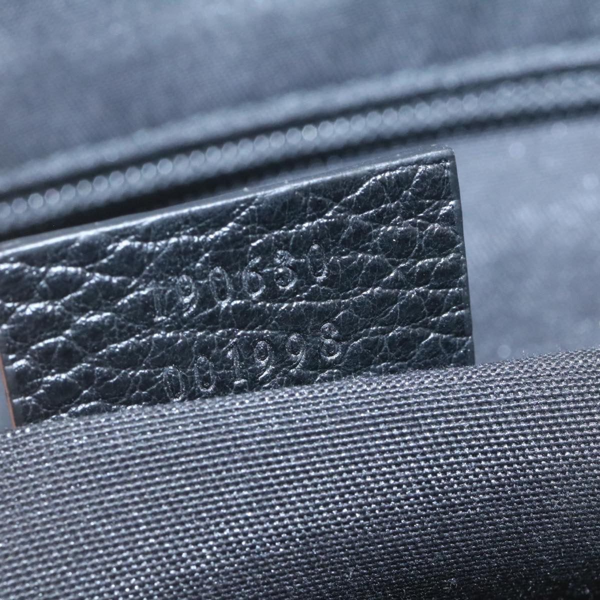 GUCCI GG Canvas Hand Bag Black  ar6477