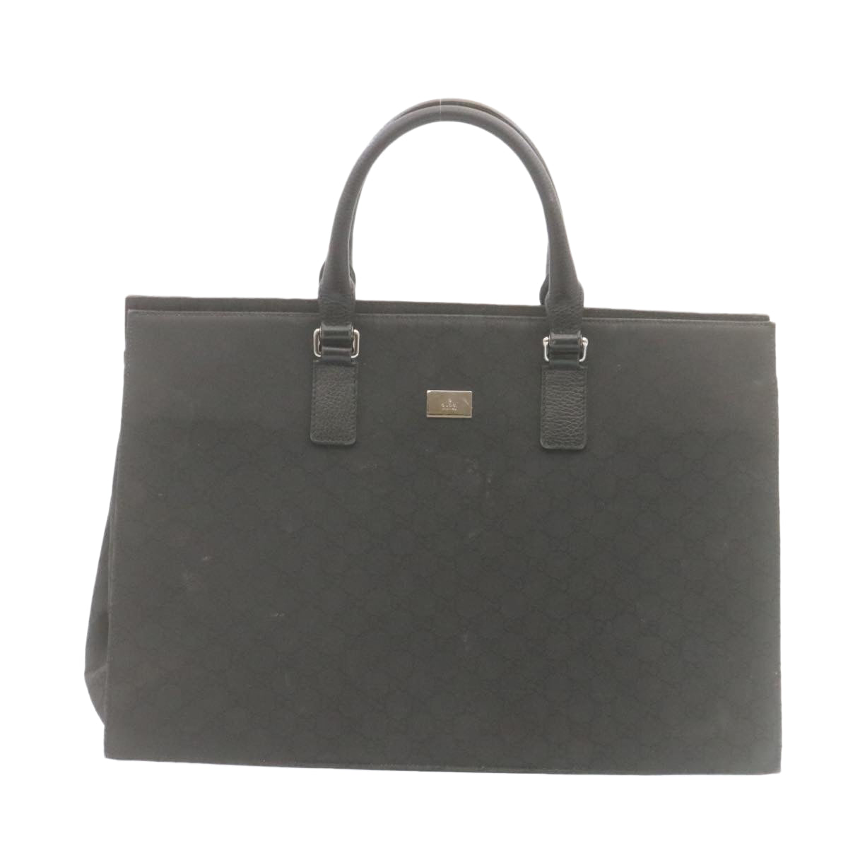 GUCCI GG Canvas Hand Bag Black  ar6477