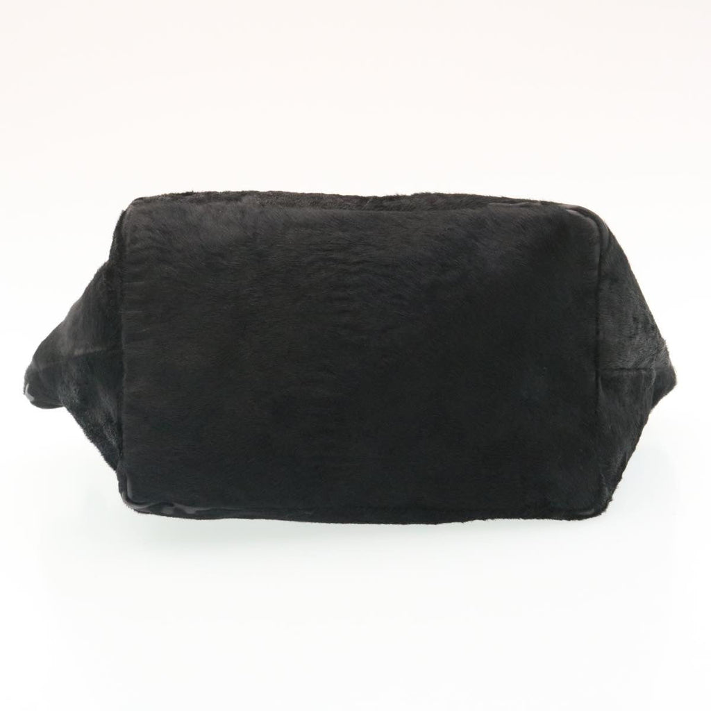 FENDI Hand Bag Unborn Calf SkinLeather Black  ar6571