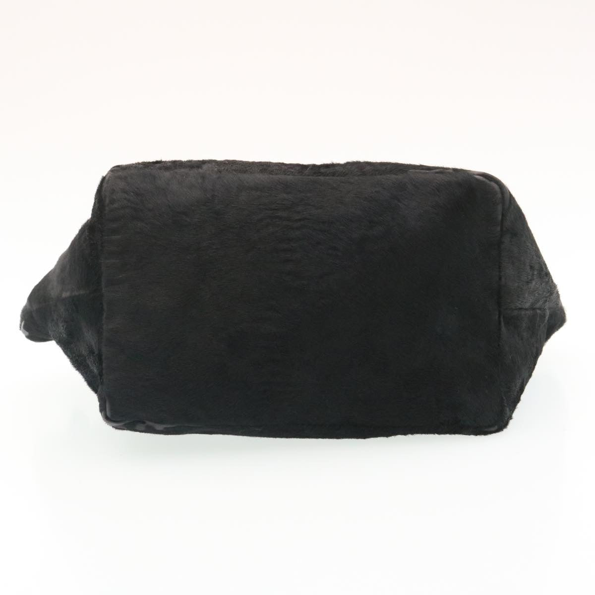 FENDI Hand Bag Unborn Calf SkinLeather Black  ar6571