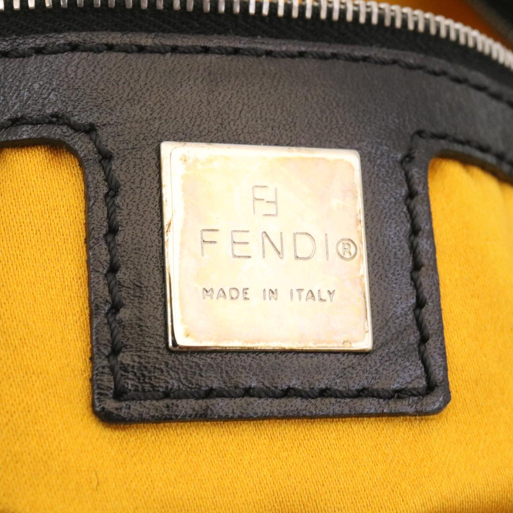 FENDI Hand Bag Unborn Calf SkinLeather Black  ar6571