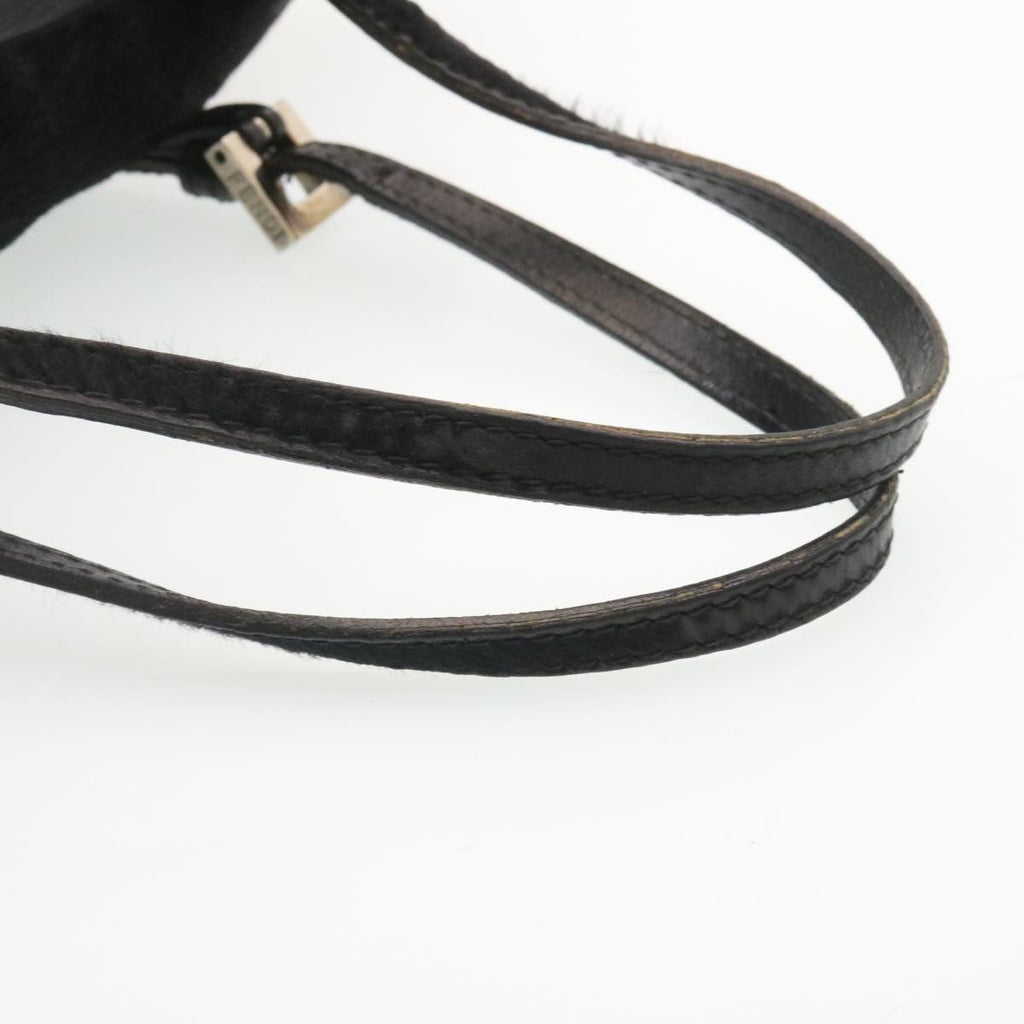 FENDI Hand Bag Unborn Calf SkinLeather Black  ar6571