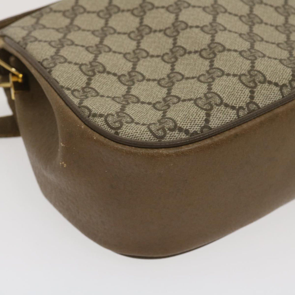 GUCCI Web Sherry Line GG Canvas Shoulder Bag Beige Red Green  ar6721
